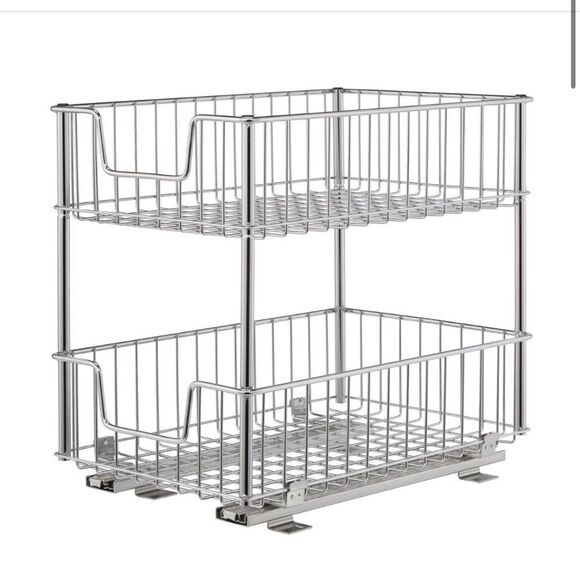 TRINITY | 2-Tier Sliding Drawer | Chrome New in box - Picture 1 of 4